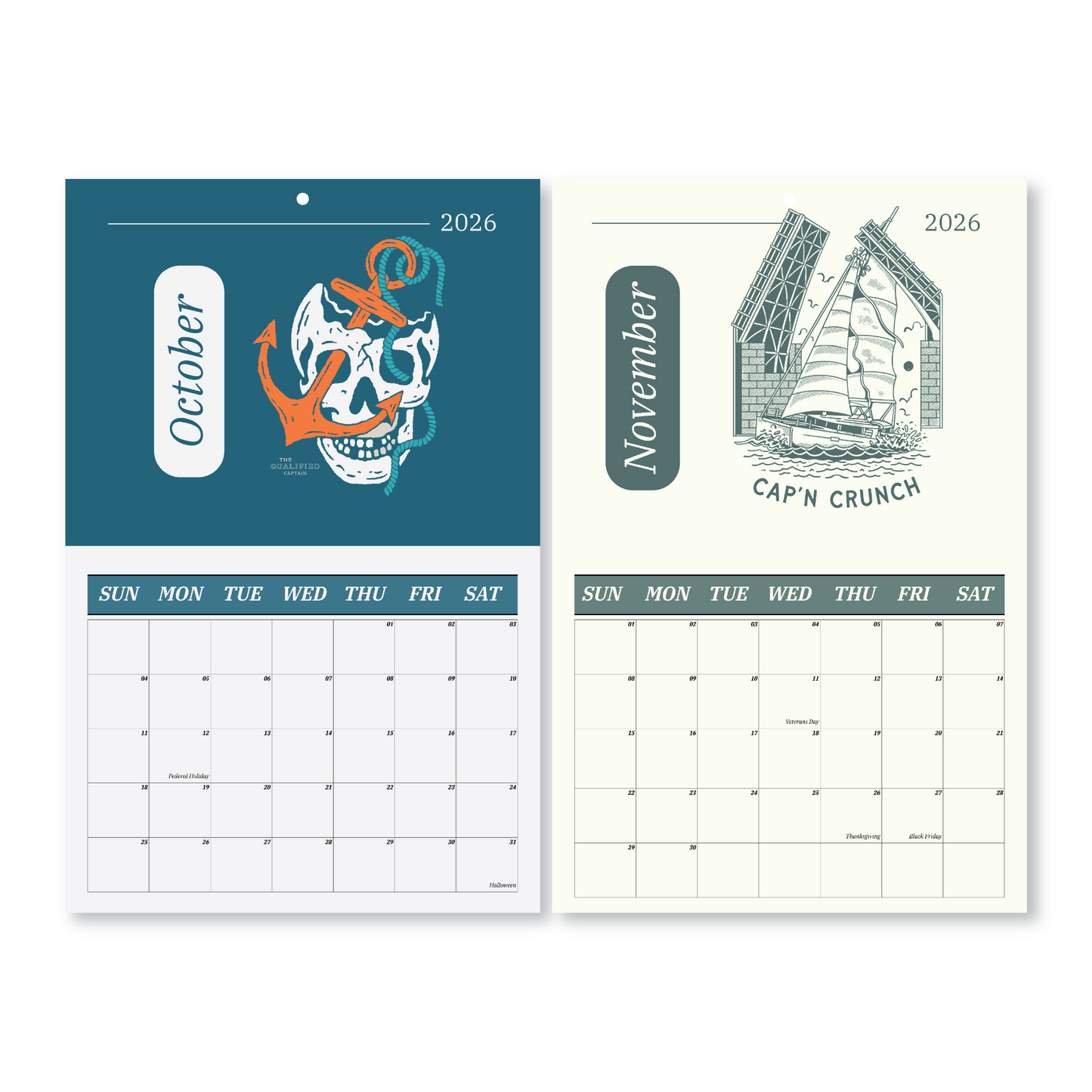 Qualified 2026 Wall Calendar