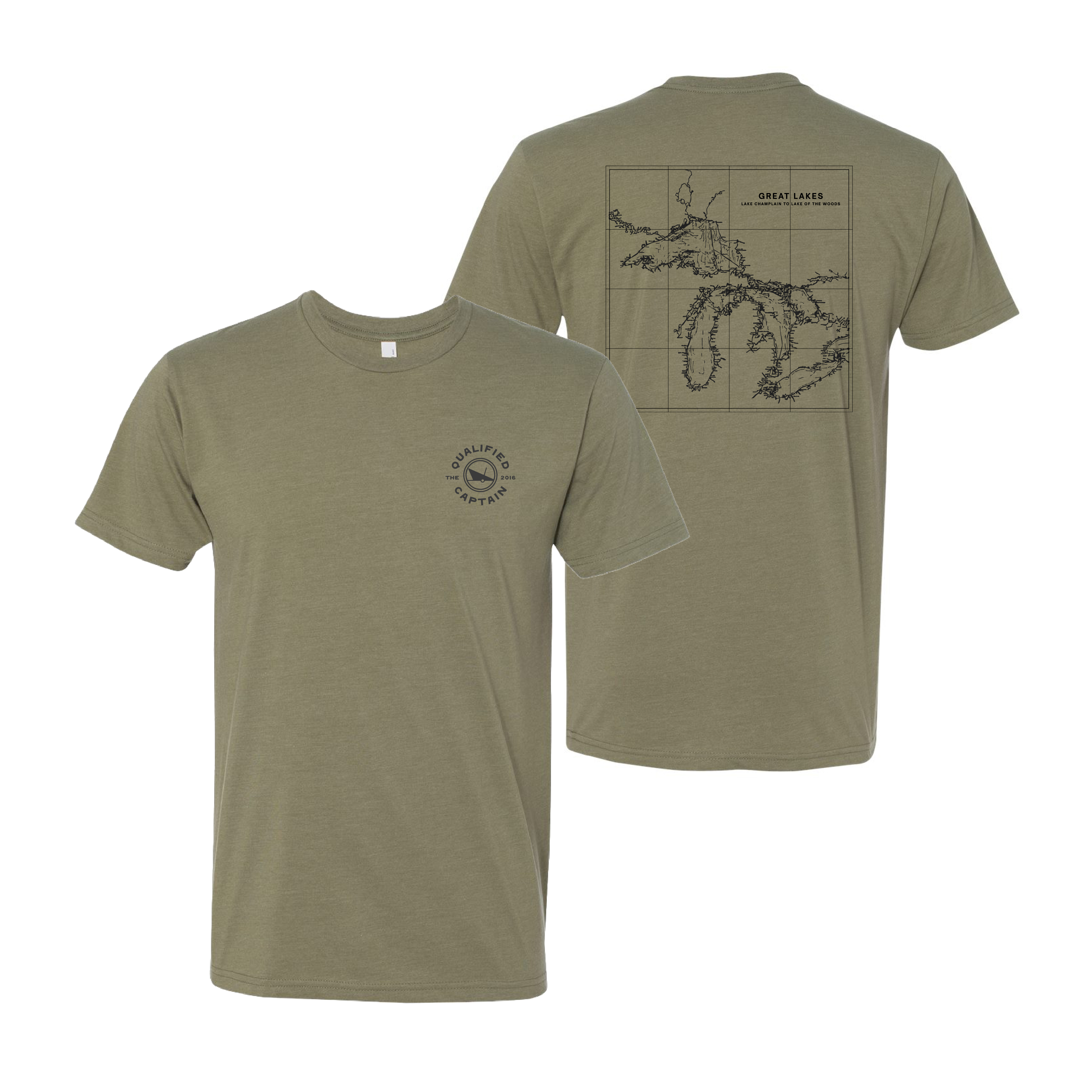 Great Lakes Chart Tee – The Qualified Captain™