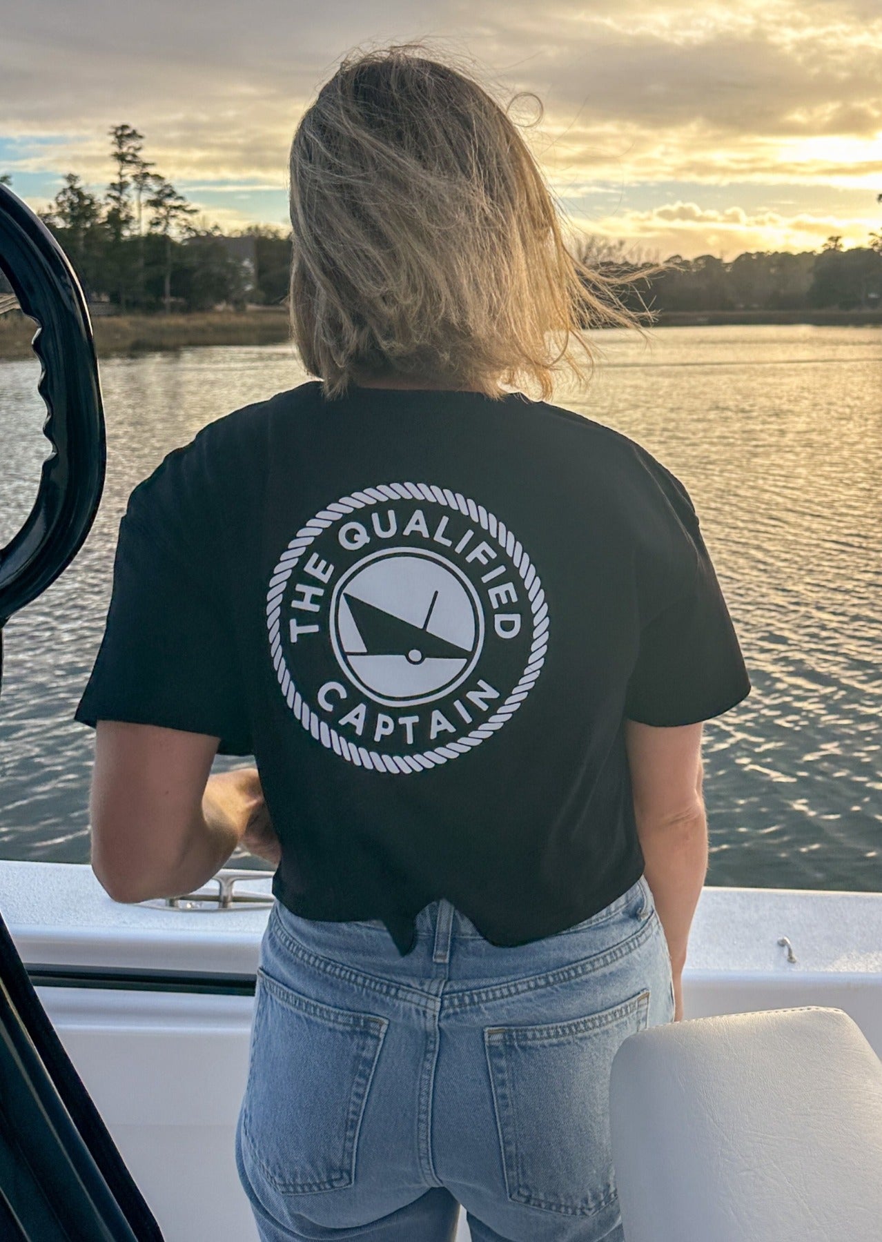 TQC Black Crop Tee