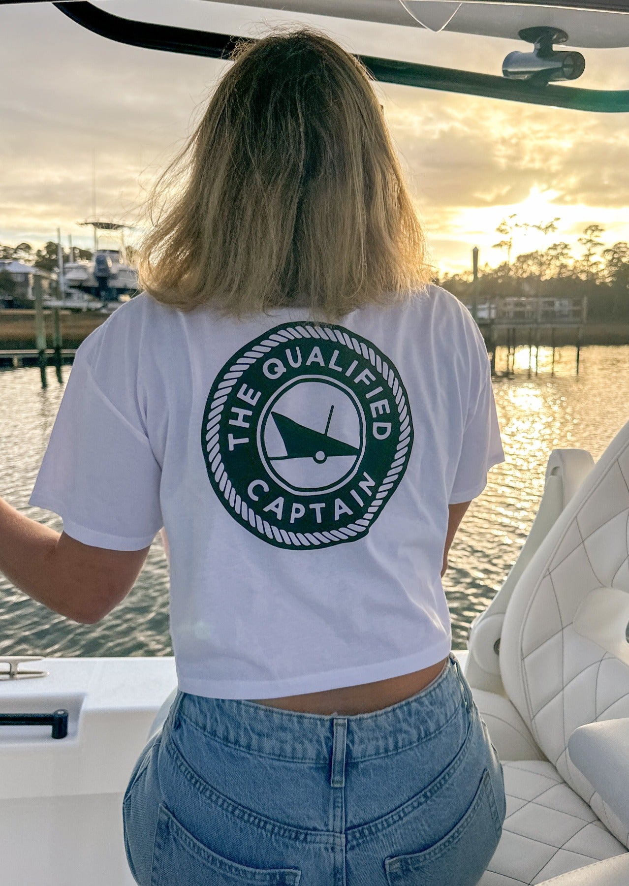 TQC White Crop Tee
