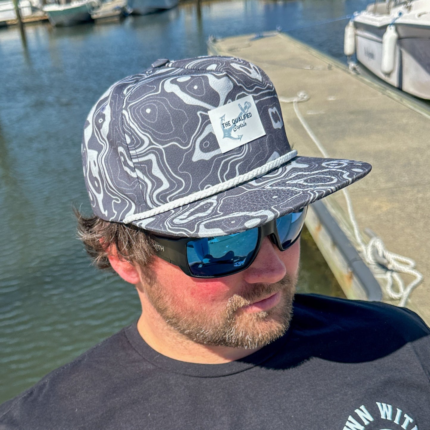 Bathymetry Pattern Rope Hat