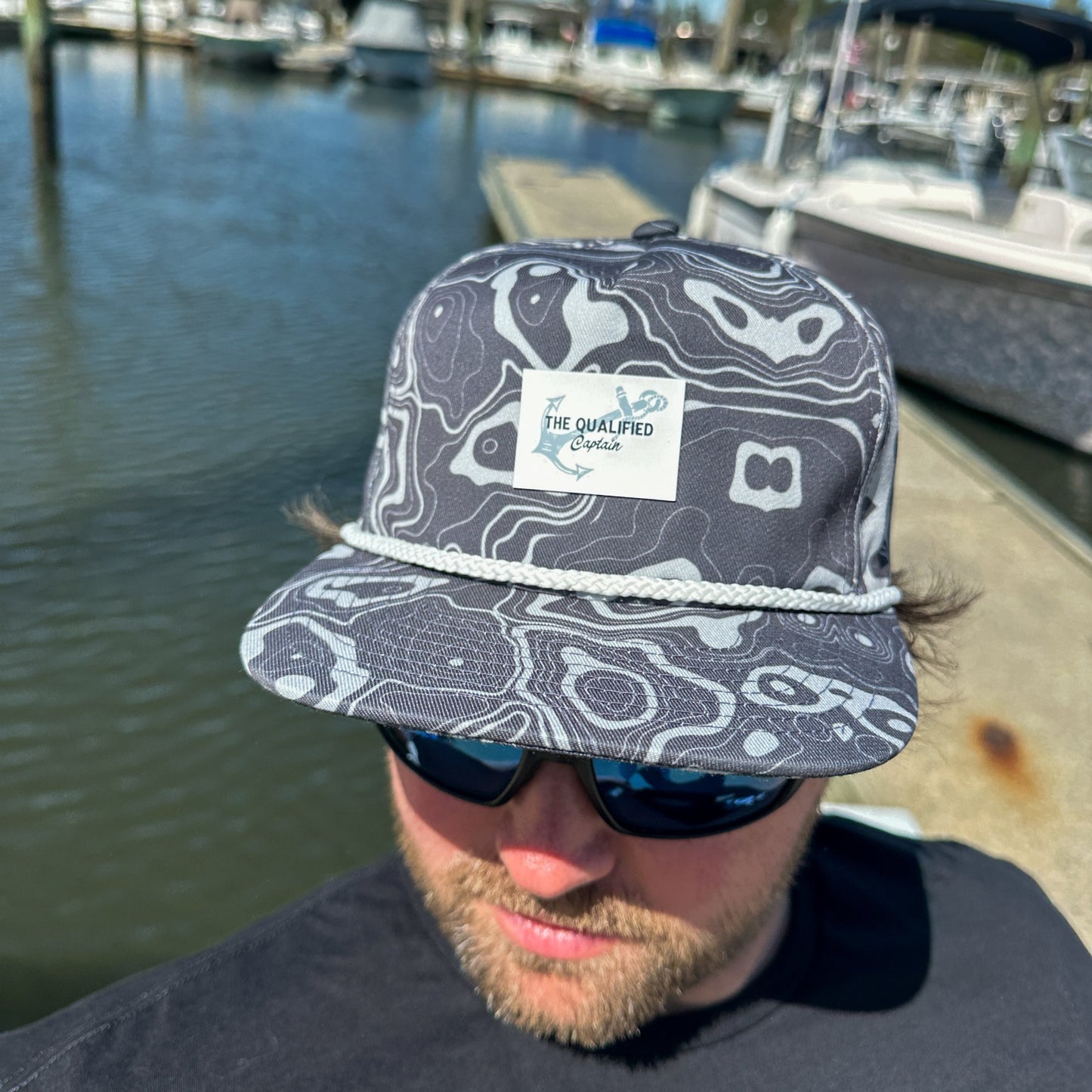Bathymetry Pattern Rope Hat