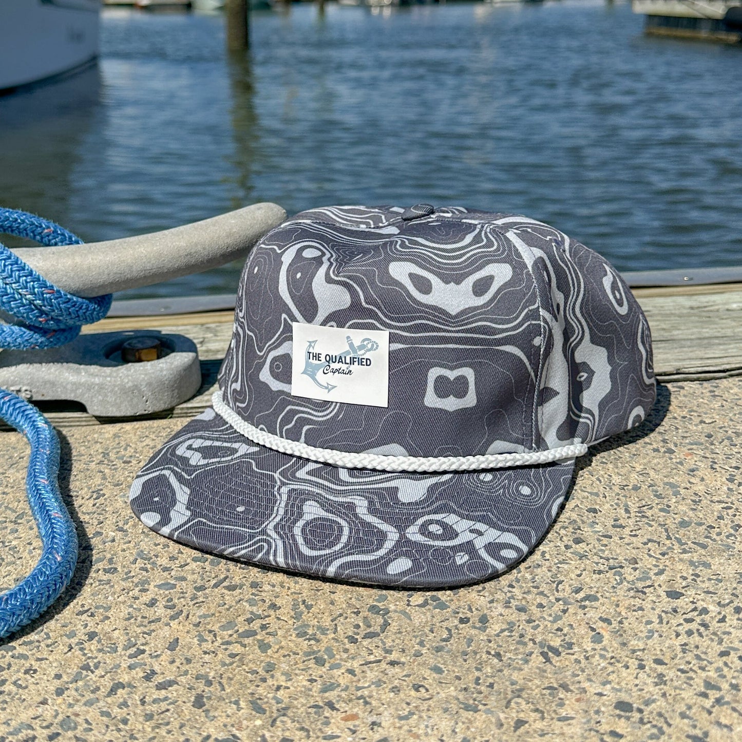 Bathymetry Pattern Rope Hat