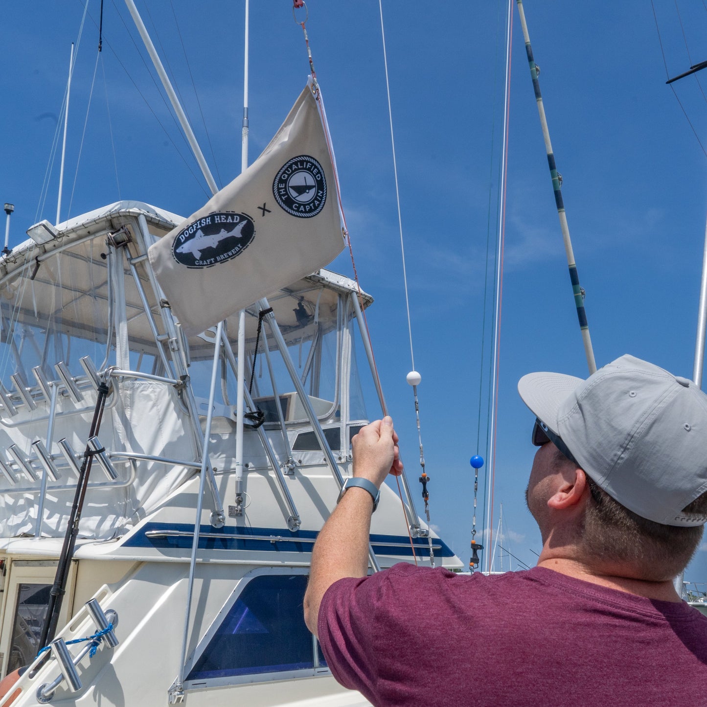 Dogfish Head x Qualified Captain Boat Flag