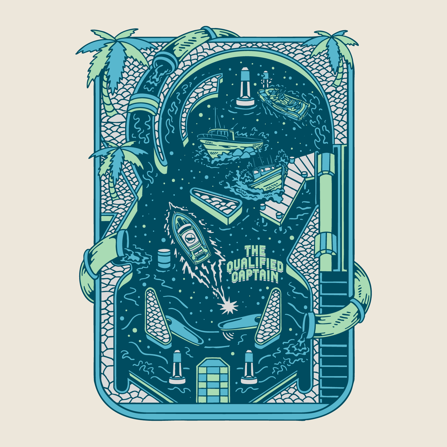 Pinball Boats Tee