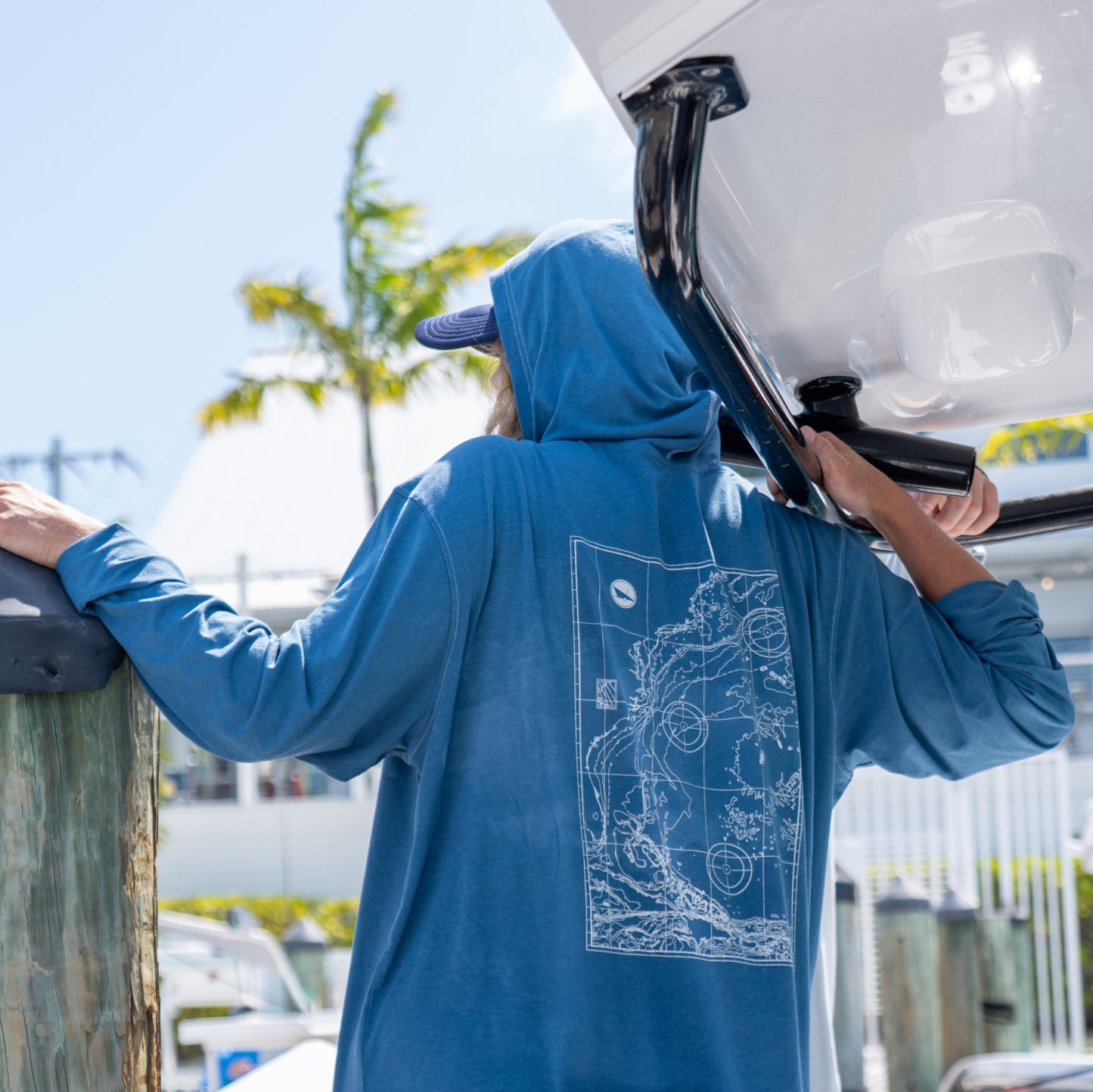 Nav Chart Premium Performance Hoodie