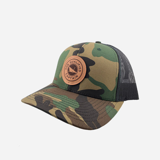 TQC Leather Patch Trucker Hat