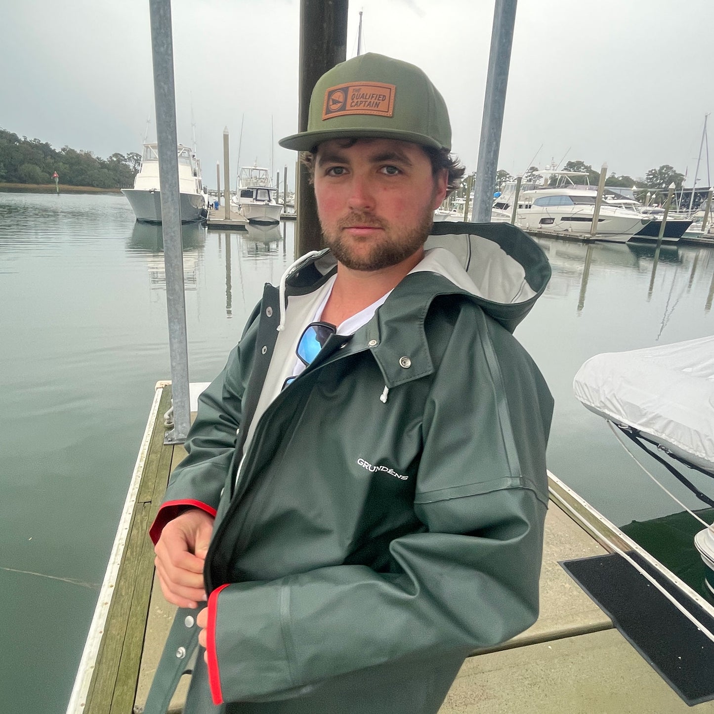 Maritime Leather Patch Mid-Profile Hat