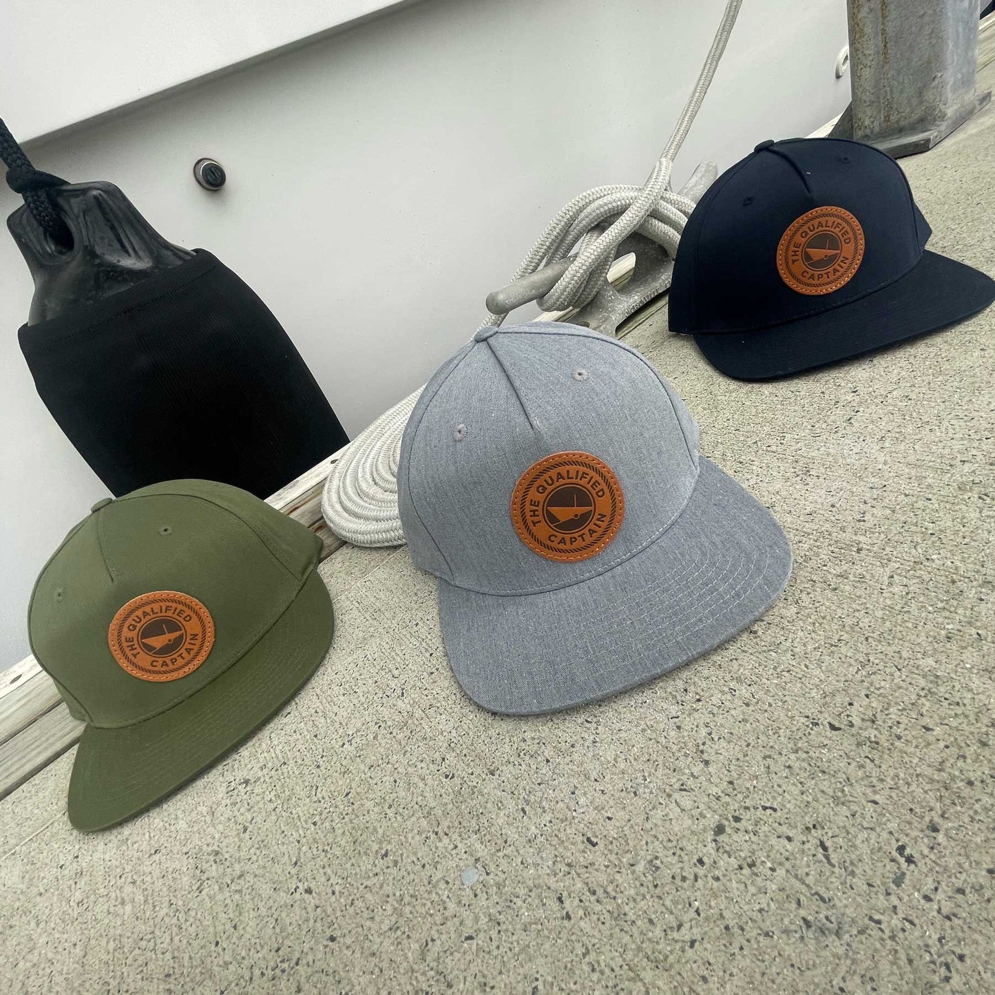 TQC Leather Patch Mid-Profile Hat