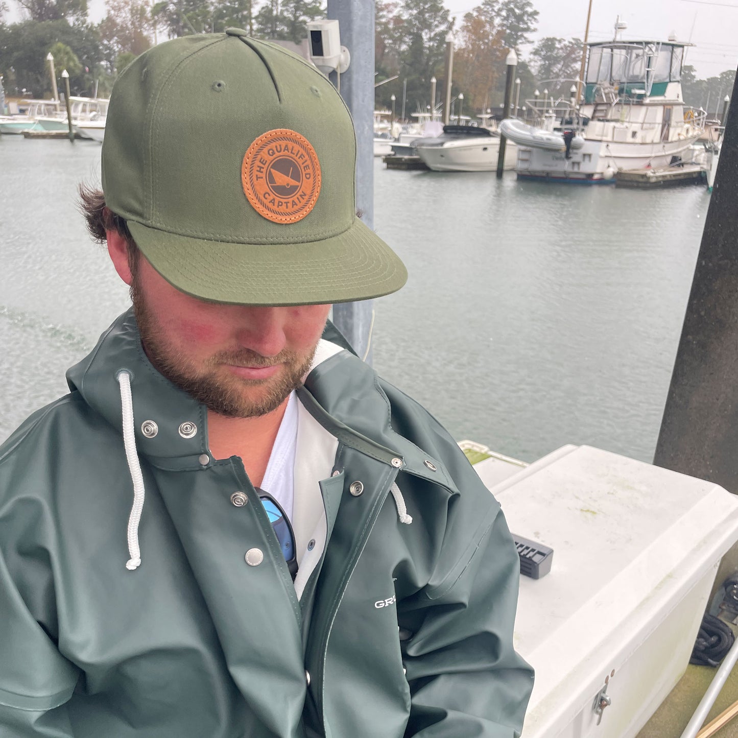 TQC Leather Patch Mid-Profile Hat