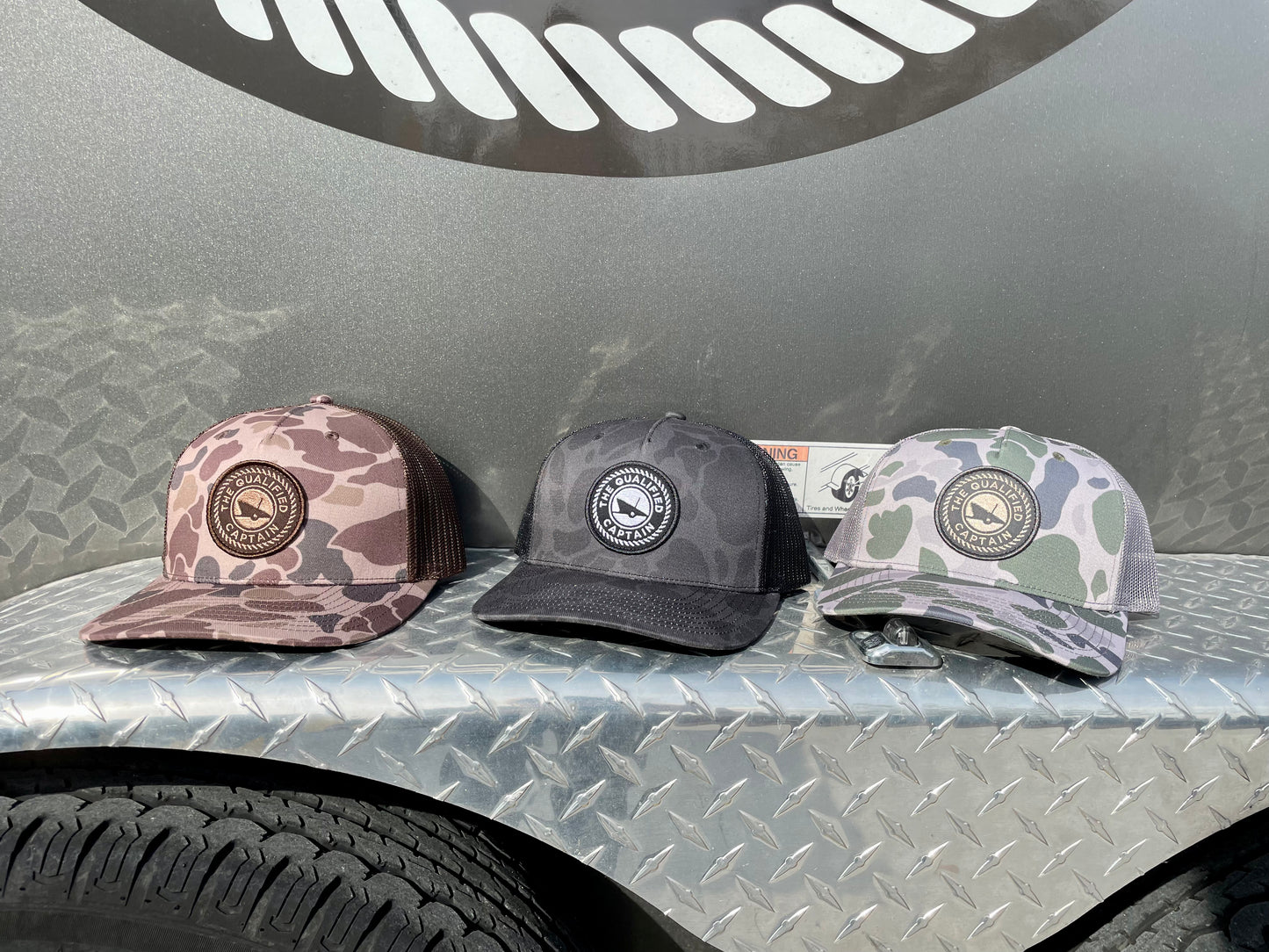 TQC Duck Camo Embroidered Patch Trucker Hats