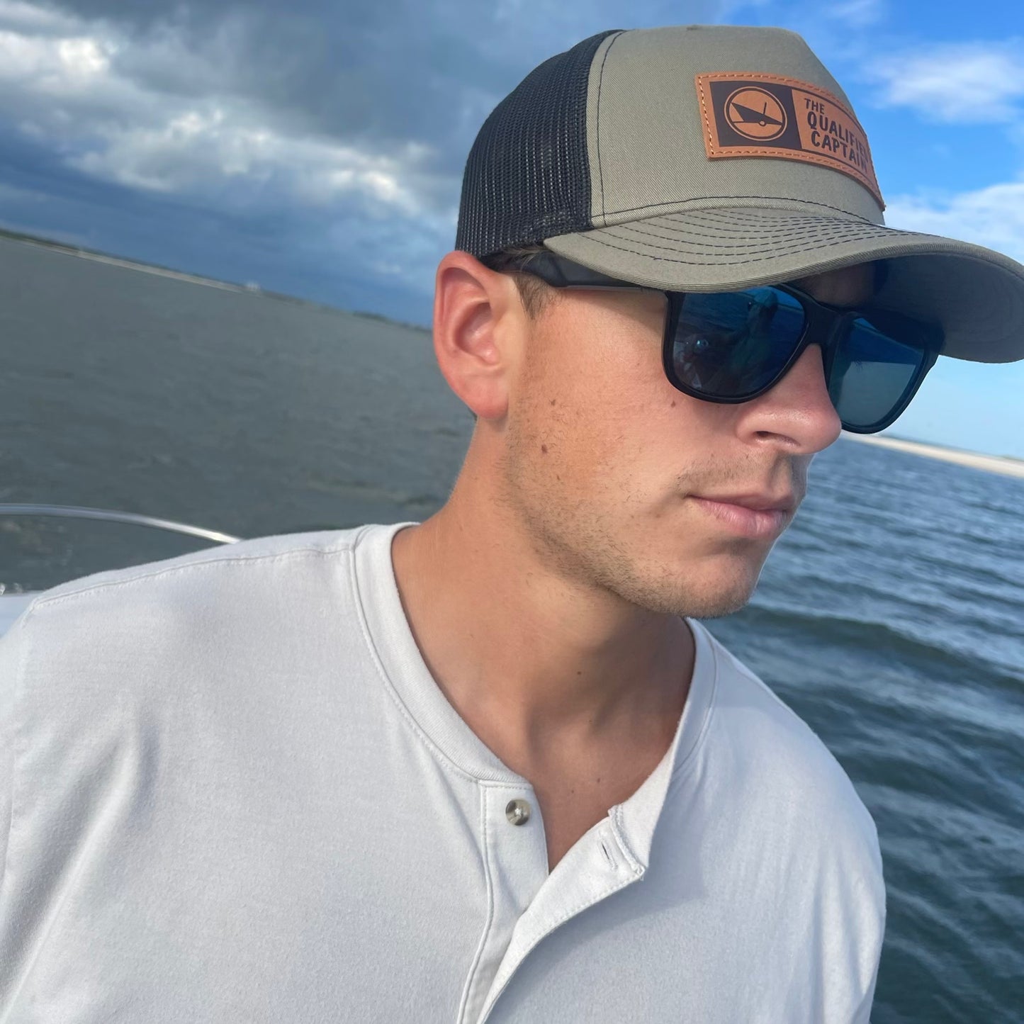 Maritime Leather Patch Trucker Hat