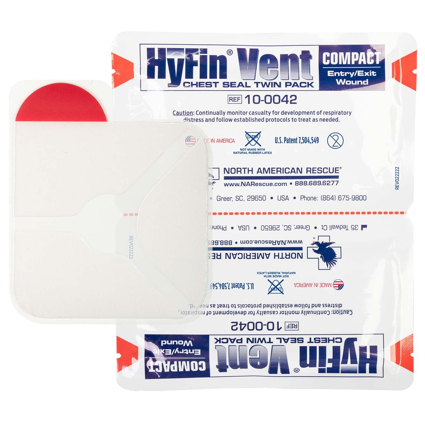 HyFin Vent Compact Chest Seal - Twin Pack