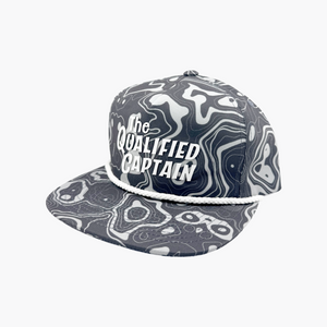 Bathymetry Pattern Script Rope Hat
