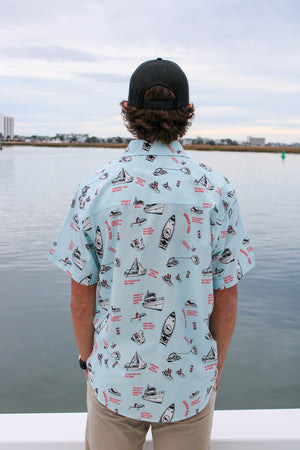 Rule of the Road Woven Button Down