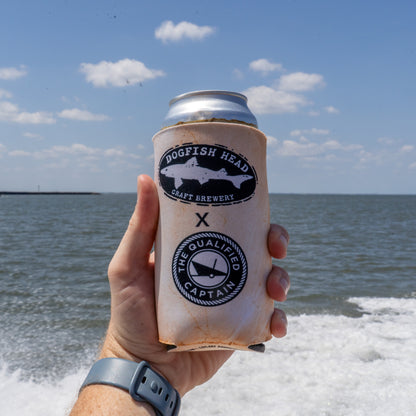 Dogfish Head x Qualified Captain Tall Boy Can Cooler