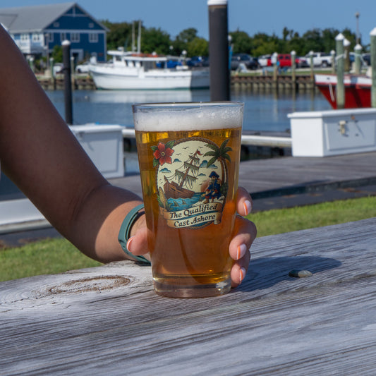 Dogfish Head x Qualified Captain Pint Glass