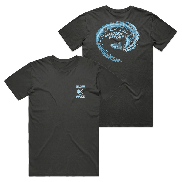 No Wake Tee | Boating Graphic T-Shirt | The Qualified Captain