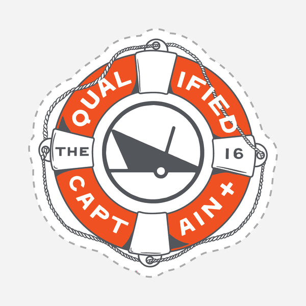 Life Rescue Ring Sticker Life Ring Sticker – The Qualified Captain™
