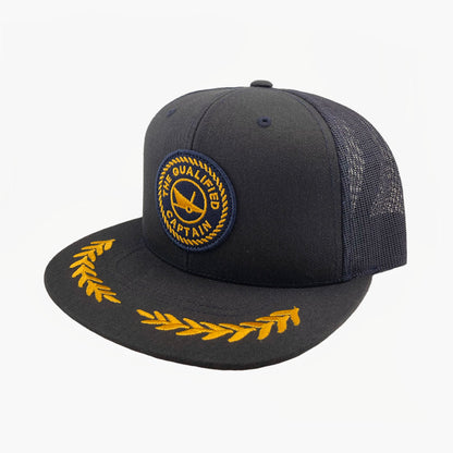 Embroidered Patch Captain Hat