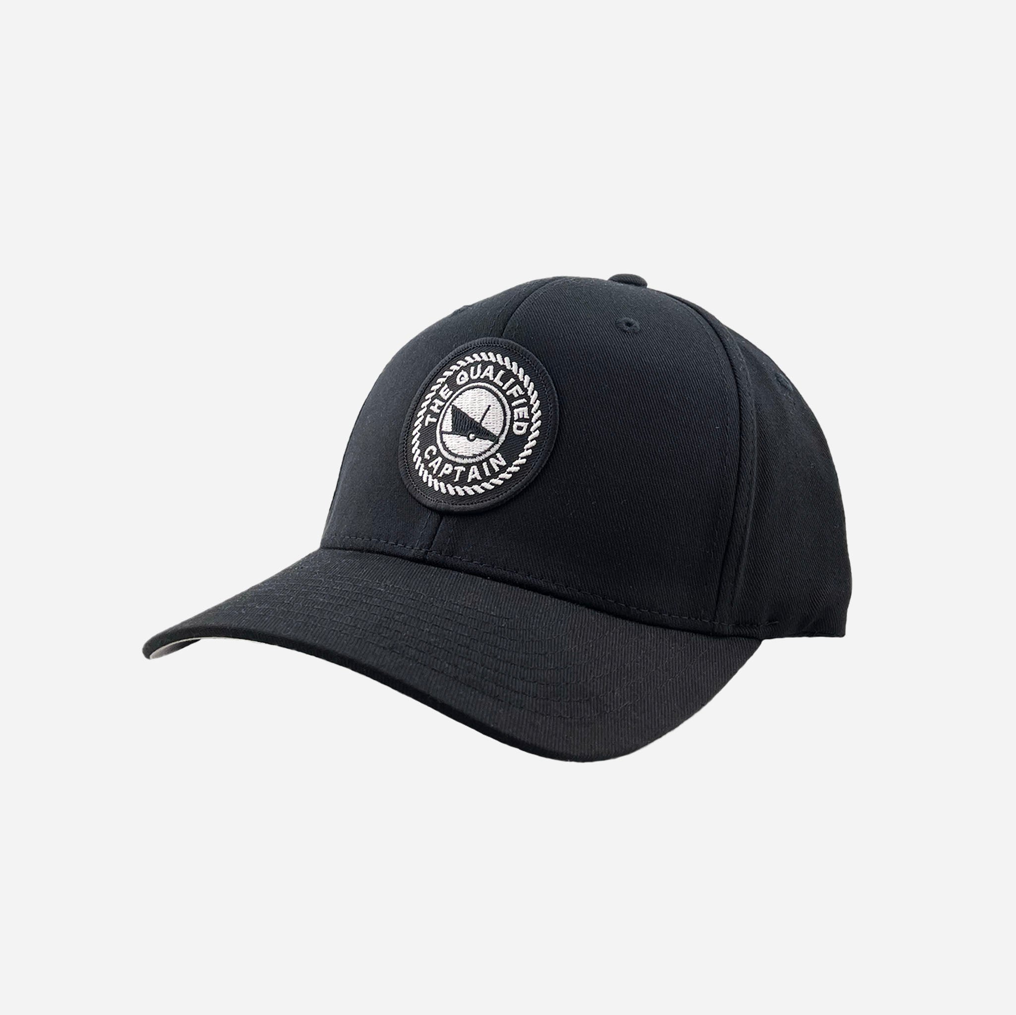 Embroidered FlexFit Patch Hats The Qualified Captain Flex Fit Hat The Qualified Captain