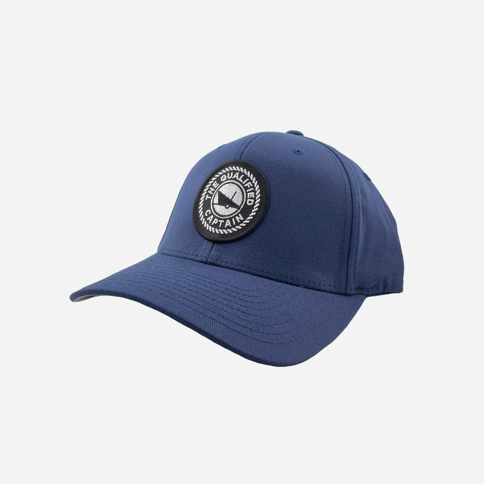 Embroidered FlexFit Patch Hats | The Qualified Captain | Flex Fit Hat – The  Qualified Captain™