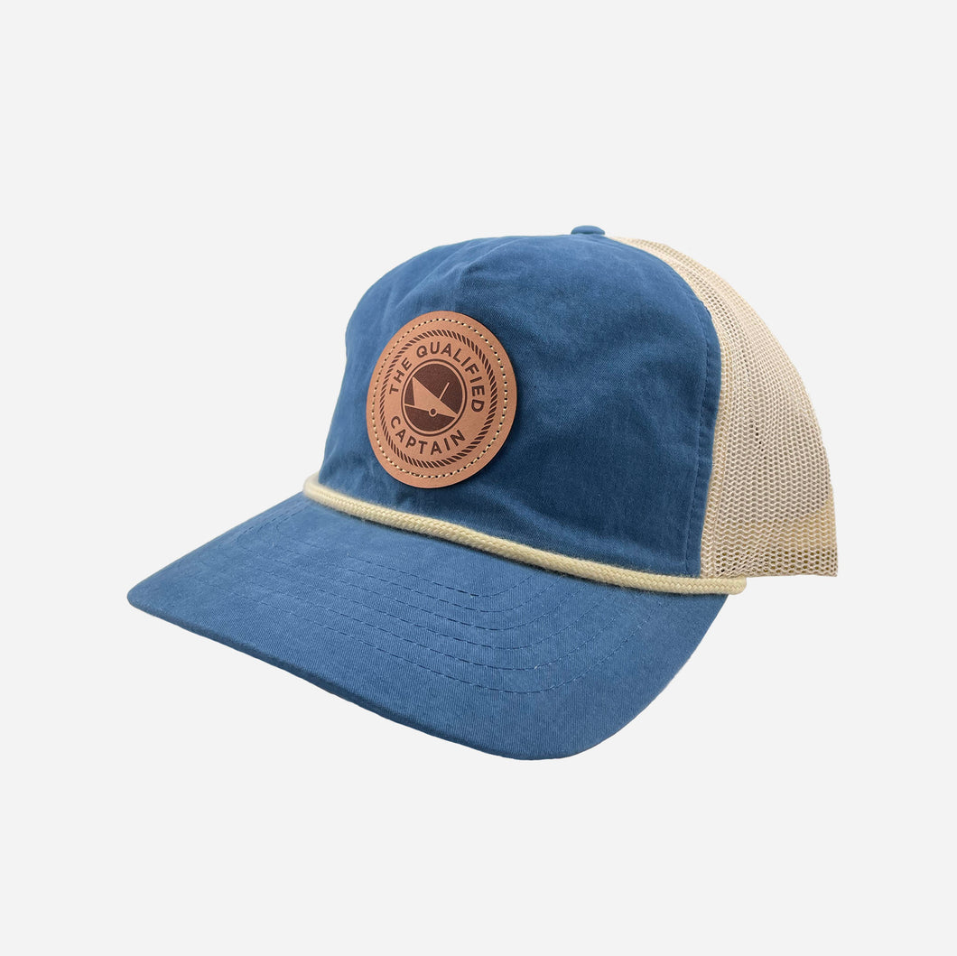 TQC Leather Patch Rope Trucker Hat