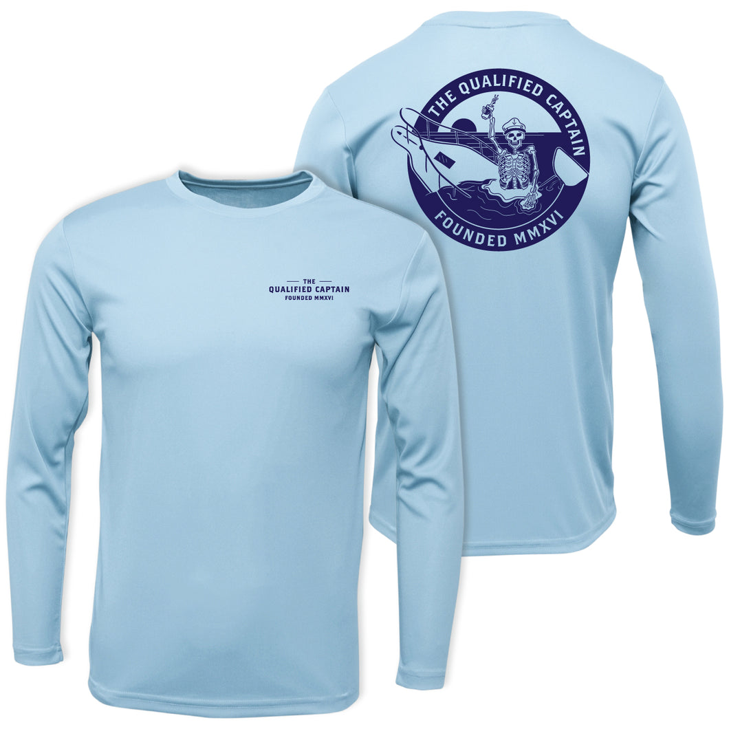 Skeleton Performance Crew Ice Blue/Navy