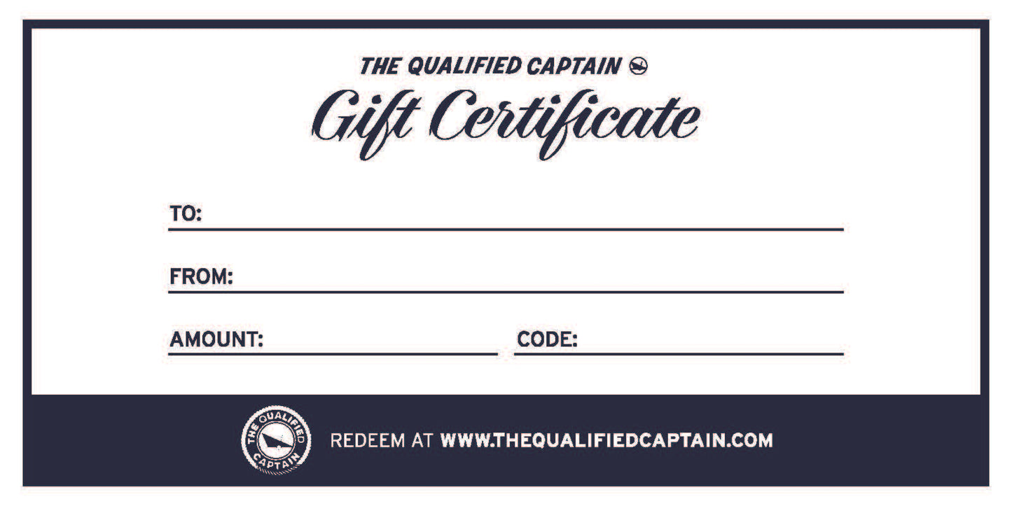 The Qualified Captain Digital Gift Card
