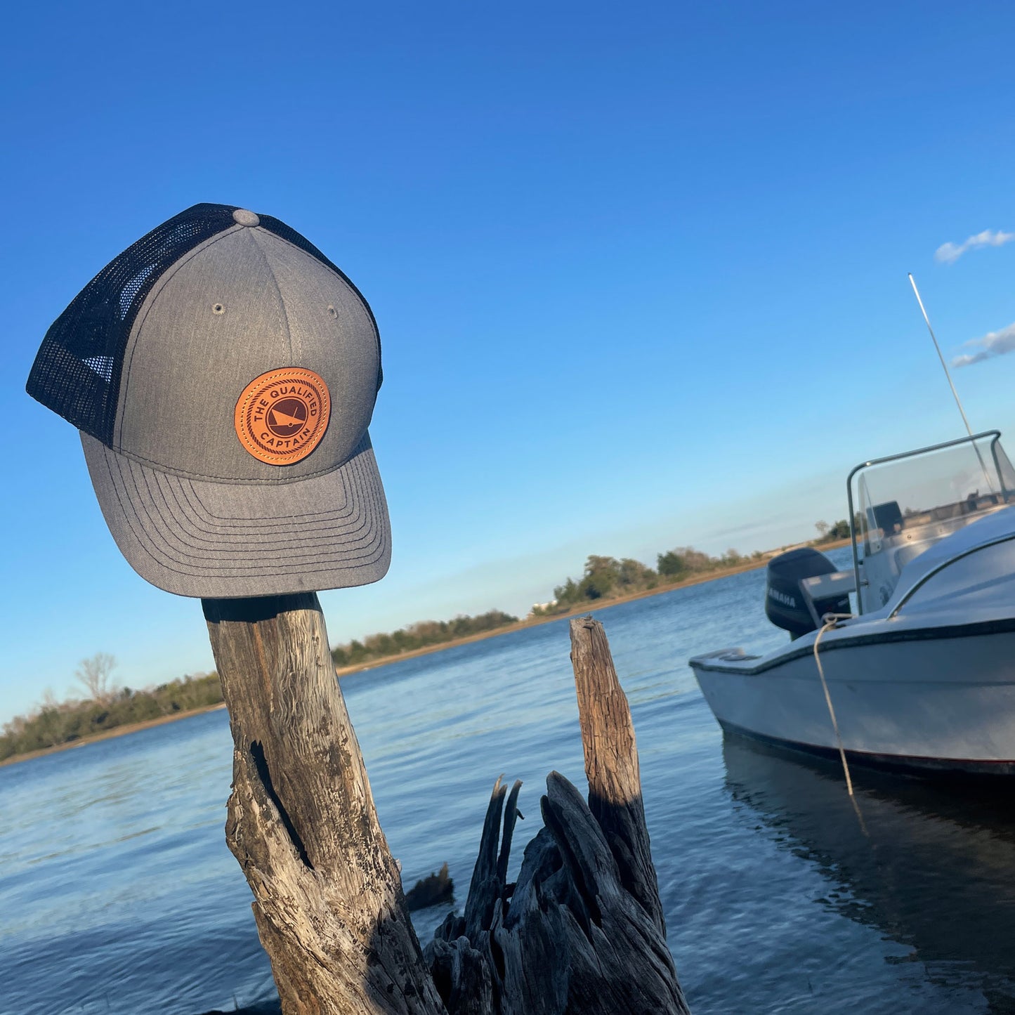 the qualified captain richardson 112 trucker hat with leather patch instagram