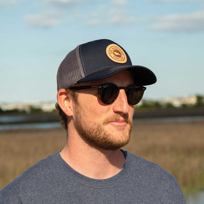 richardson 112 the qualified captain trucker hat navy leather patch hats instagram