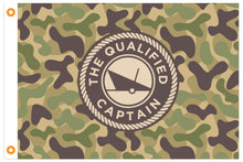 Load image into Gallery viewer, camouflage qualified captain nautical flag boating flags
