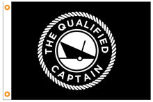 Load image into Gallery viewer, qualified captain logo flag

